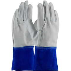 ‎75-4854/M Welders / Foundry Gloves - Mig Tig - Top Grain Goatskin - Split Leather GT Cuff - Sewn w/Kevlar