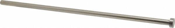 Gibraltar - 13/32" Pin Diam, 11/16" Head Diam x 1/4" Head Height, 14" OAL, Straight Ejector Pin - Steel, 13-3/4" Pin Length - Caliber Tooling