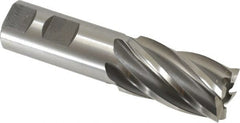 OSG - 1-1/8", 2" LOC, 1" Shank Diam, 4-1/2" OAL, 6 Flute, Cobalt Square End Mill - Caliber Tooling