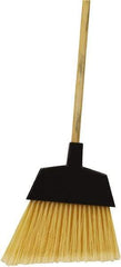 O-Cedar - 12" Wide, Beige PET Bristles, 48" Wood Handle, Angled Broom - Flagged - Caliber Tooling