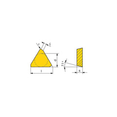 Milling Insert:  TPKN 1603PPSR CTPP235,  CTPP235,  Solid Carbide N/A Finish,  1.0000″ OAW