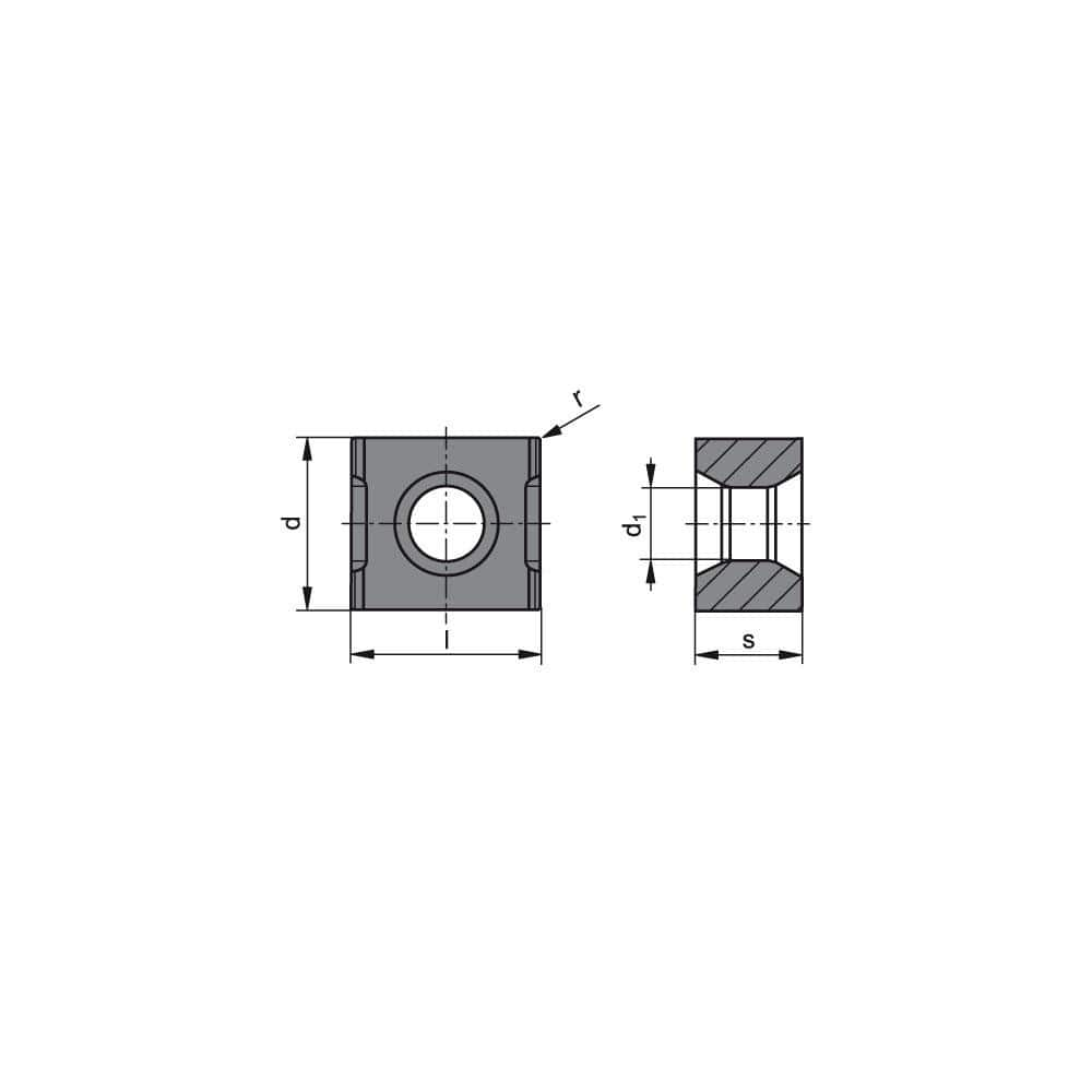 Milling Insert:  LNHX 1106ZZER-Q CTL3215,  CTL3215,  Cubic Boron Nitride N/A Finish,