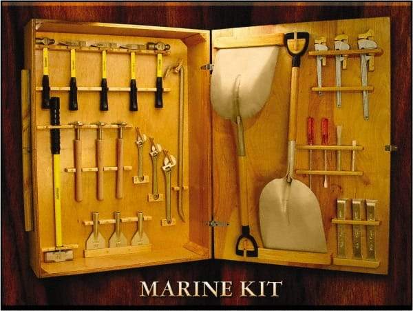 Ampco - 28 Piece Marine Tool Set - Comes in Wood Case - Caliber Tooling