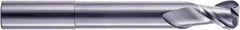 RobbJack - 1", 2 Flute, Single End, Solid Carbide, 0.09" Corner Radius End Mill - 6" OAL, 40° Helix, Right Hand Flute, 1" LOC, Right Hand Cut, 4" Extended Reach - Caliber Tooling