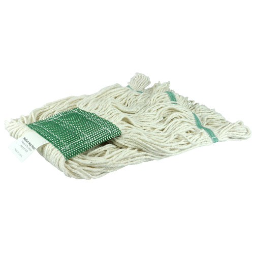 Medium Wet Mop Head, Loop End, 4-Ply Cotton Yarn - Caliber Tooling