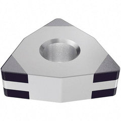 Iscar - WNGA431 TMC Grade IB55 CBN Turning Insert - Uncoated, 80° Trigon, 1/2" Inscr Circle, 3/16" Thick, 1/64" Corner Radius - Caliber Tooling