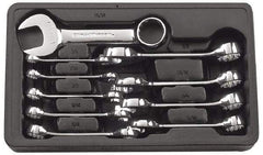 GearWrench - 10 Piece, 3/8" to 15/16", 12 Point Combination Wrench Set - Inch Measurement Standard, Full Polish Finish, Comes in Plastic Tray - Caliber Tooling