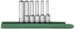 GearWrench - 6 Piece 1/4" Drive Deep Socket Set - E4 to E10 Torx, Torx Measurement Standard - Caliber Tooling