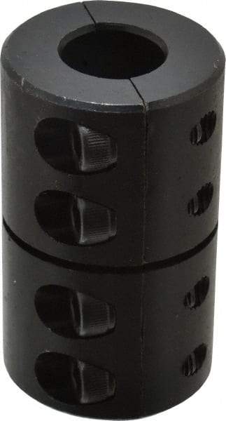 Climax Metal Products - 5/8" Inside x 1-5/16" Outside Diam, Two Piece Rigid Coupling without Keyway - 2" Long - Caliber Tooling