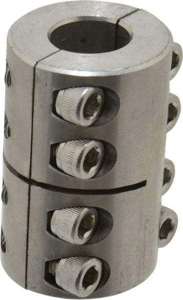 Climax Metal Products - 3/4" Inside x 1-1/2" Outside Diam, Two Piece Rigid Coupling without Keyway - 2-1/4" Long - Caliber Tooling