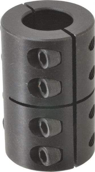 Climax Metal Products - 7/8" Inside x 1-5/8" Outside Diam, Two Piece Rigid Coupling without Keyway - 2-1/2" Long - Caliber Tooling