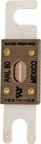 Cooper Bussmann - 50 Amp Non-Time Delay Fast-Acting Forklift & Truck Fuse - 125VAC, 80VDC, 3.18" Long x 0.75" Wide, Littelfuse CNL50, Bussman ANL-50, Ferraz Shawmut CNL50 - Caliber Tooling