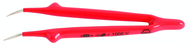 6" OAL INSULATED TWEEZERS ANGLED - Caliber Tooling