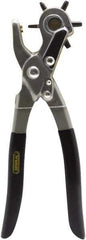 General - 5/64", 3/32", 7/64", 1/8", 5/32" & 3/16" Revolving Punch Pliers Punch - 1/8 to 3/8" Range - Caliber Tooling