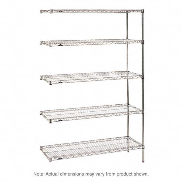 Metro - 2,000 Lb Capacity 5 Shelf Wire Shelving - Add-On Unit - Caliber Tooling