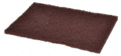 Standard Abrasives - Aluminum Oxide Hand Pad - Maroon, 6" Wide x 9" Long, Nonwoven - Caliber Tooling