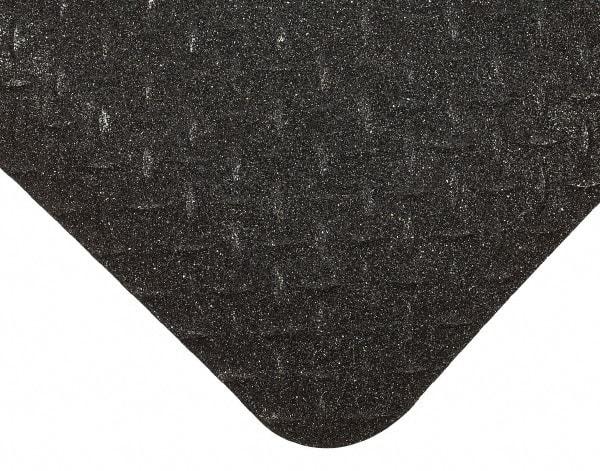 Wearwell - 5' Long x 3' Wide, Dry Environment, Anti-Fatigue Matting - Black, Vinyl with Nitrile Blend Base, Beveled on 4 Sides - Caliber Tooling