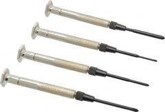 Moody Tools - 4 Piece Phillips Screwdriver Set - Bit Sizes: Philips #000 to #1 - Caliber Tooling