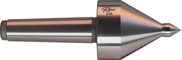 Riten - MT5 Taper Shank, 3-1/2" Head Diam 1,165 Lb Capacity Live Center - 3,500 Max RPM, 4-5/8" Head Length, 3/4" Point Diam, 1-1/8" Point Len, 1,165 Lb Max Workpc, 4-5/8" OAL, Pipe Nose Point - Caliber Tooling