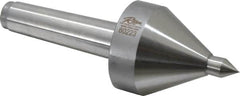 Riten - MT3 Taper Shank, 2-1/4" Head Diam 330 Lb Capacity Live Center - 5,000 Max RPM, 3-3/16" Head Length, 1/2" Point Diam, 3/4" Point Len, 330 Lb Max Workpc, 3-3/16" OAL, Pipe Nose Point - Caliber Tooling