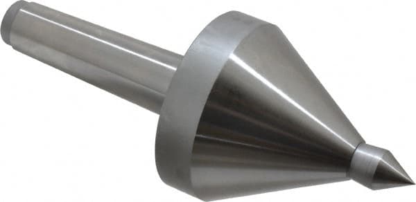 Riten - MT4 Taper Shank, 3-1/2" Head Diam 1,165 Lb Capacity Live Center - 3,500 Max RPM, 3-7/8" Head Length, 3/4" Point Diam, 1-1/8" Point Len, 1,165 Lb Max Workpc, 3-7/8" OAL, Pipe Nose Point - Caliber Tooling