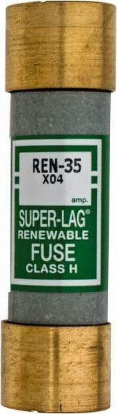 Cooper Bussmann - 250 VAC, 35 Amp, Time Delay Renewable Fuse - Fuse Holder Mount, 76.2mm OAL, 10 (RMS) kA Rating, 20.6mm Diam - Caliber Tooling