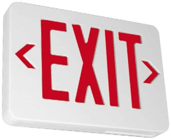 NMC - White, LED, Illuminated Exit Sign - Caliber Tooling