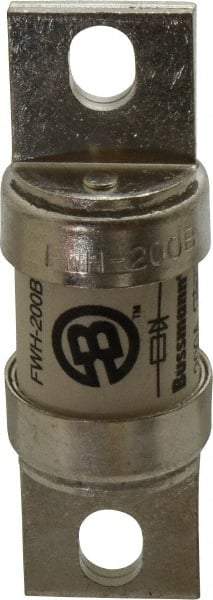 Cooper Bussmann - 500 VAC/VDC, 200 Amp, Fast-Acting Semiconductor/High Speed Fuse - Bolt-on Mount, 3-5/8" OAL, 200 (RMS Symmetrical), 50 at DC kA Rating, 1-5/32" Diam - Caliber Tooling