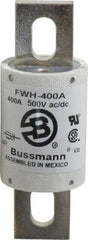 Cooper Bussmann - 500 VAC/VDC, 400 Amp, Fast-Acting Semiconductor/High Speed Fuse - Bolt-on Mount, 4-11/32" OAL, 200 (RMS Symmetrical), 50 at DC kA Rating, 1-1/2" Diam - Caliber Tooling