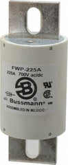 Cooper Bussmann - 700 VAC/VDC, 225 Amp, Fast-Acting Semiconductor/High Speed Fuse - Stud Mount Mount, 5-3/32" OAL, 200 (RMS), 50 at DC kA Rating, 2" Diam - Caliber Tooling