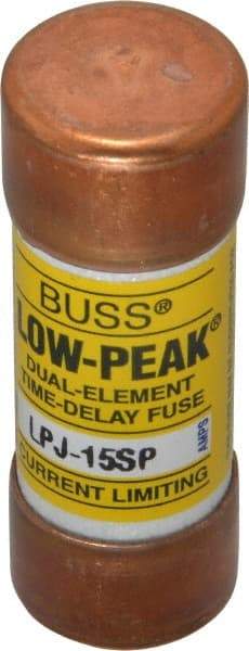 Cooper Bussmann - 300 VDC, 600 VAC, 15 Amp, Time Delay General Purpose Fuse - Fuse Holder Mount, 2-1/4" OAL, 100 at DC, 300 at AC (RMS) kA Rating, 13/16" Diam - Caliber Tooling