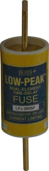 Cooper Bussmann - 300 VDC, 600 VAC, 200 Amp, Time Delay General Purpose Fuse - Bolt-on Mount, 5-3/4" OAL, 100 at DC, 300 at AC (RMS) kA Rating, 1-5/8" Diam - Caliber Tooling