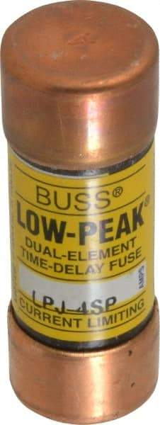 Cooper Bussmann - 300 VDC, 600 VAC, 4 Amp, Time Delay General Purpose Fuse - Fuse Holder Mount, 2-1/4" OAL, 100 at DC, 300 at AC (RMS) kA Rating, 13/16" Diam - Caliber Tooling