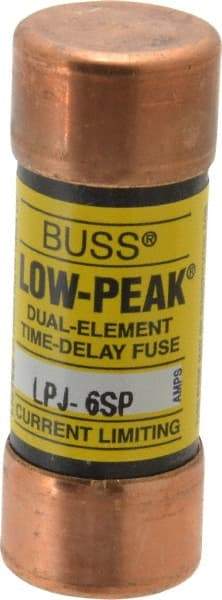 Cooper Bussmann - 300 VDC, 600 VAC, 6 Amp, Time Delay General Purpose Fuse - Fuse Holder Mount, 2-1/4" OAL, 100 at DC, 300 at AC (RMS) kA Rating, 13/16" Diam - Caliber Tooling