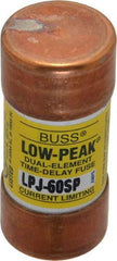 Cooper Bussmann - 300 VDC, 600 VAC, 60 Amp, Time Delay General Purpose Fuse - Fuse Holder Mount, 2-3/8" OAL, 100 at DC, 300 at AC (RMS) kA Rating, 1-1/16" Diam - Caliber Tooling