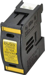 Cooper Bussmann - 1 Pole, 600 VAC/VDC, 30 Amp, DIN Rail Mount Fuse Holder - Compatible with J Class, 1.23 Inch Wide Fuse - Caliber Tooling