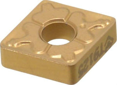 Tungaloy - CNMG322 TM Grade T9125 Carbide Turning Insert - TiCN/Al2O3 Finish, 80° Diamond, 3/8" Inscr Circle, 1/8" Thick, 1/32" Corner Radius - Caliber Tooling