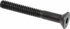 Holo-Krome - #10-24 UNC Hex Socket Drive, 82° Flat Screw - Alloy Steel, Black Oxide Finish, Partially Threaded, 1-1/2" OAL - Caliber Tooling