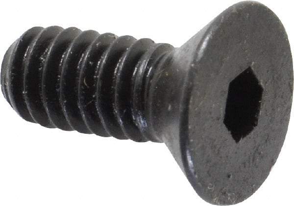 Holo-Krome - 1/4-20 UNC Hex Socket Drive, 82° Flat Screw - Alloy Steel, Black Oxide Finish, Fully Threaded, 5/8" OAL - Caliber Tooling