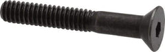 Holo-Krome - 1/4-20 UNC Hex Socket Drive, 82° Flat Screw - Alloy Steel, Black Oxide Finish, Partially Threaded, 1-3/4" OAL - Caliber Tooling