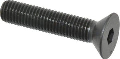 Holo-Krome - 1/4-28 UNF Hex Socket Drive, 82° Flat Screw - Alloy Steel, Black Oxide Finish, Fully Threaded, 1-1/4" OAL - Caliber Tooling