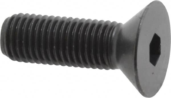 Holo-Krome - 5/16-24 UNF Hex Socket Drive, 82° Flat Screw - Alloy Steel, Black Oxide Finish, Fully Threaded, 1" OAL - Caliber Tooling