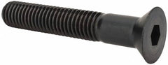 Holo-Krome - 1/2-13 UNC Hex Socket Drive, 82° Flat Screw - Alloy Steel, Black Oxide Finish, Partially Threaded, 3" OAL - Caliber Tooling