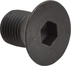 Holo-Krome - 1/2-20 UNF Hex Socket Drive, 82° Flat Screw - Alloy Steel, Black Oxide Finish, Fully Threaded, 3/4" OAL - Caliber Tooling