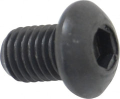 Holo-Krome - 1/4-28 UNF Hex Socket Drive, Button Screw - Alloy Steel, Black Oxide Finish, Fully Threaded, 3/8" Length Under Head - Caliber Tooling