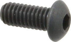 Holo-Krome - 5/16-18 UNC Hex Socket Drive, Button Screw - Alloy Steel, Black Oxide Finish, Fully Threaded, 3/4" Length Under Head - Caliber Tooling