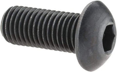 Holo-Krome - 5/16-24 UNF Hex Socket Drive, Button Screw - Alloy Steel, Black Oxide Finish, Fully Threaded, 3/4" Length Under Head - Caliber Tooling