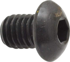 Holo-Krome - 3/8-16 UNC Hex Socket Drive, Button Screw - Alloy Steel, Black Oxide Finish, Fully Threaded, 1/2" Length Under Head - Caliber Tooling