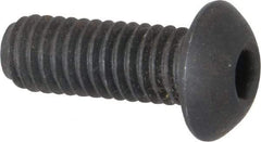 Holo-Krome - 3/8-16 UNC Hex Socket Drive, Button Screw - Alloy Steel, Black Oxide Finish, Fully Threaded, 1" Length Under Head - Caliber Tooling