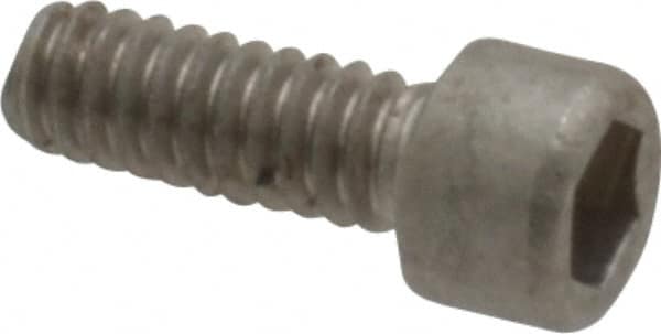 Holo-Krome - #2-56 UNC Hex Socket Drive, Socket Cap Screw - Grade 18-8 Stainless Steel, Uncoated, Fully Threaded, 1/4" Length Under Head - Caliber Tooling